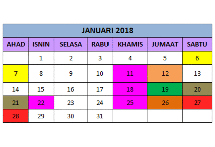 jadual jan18